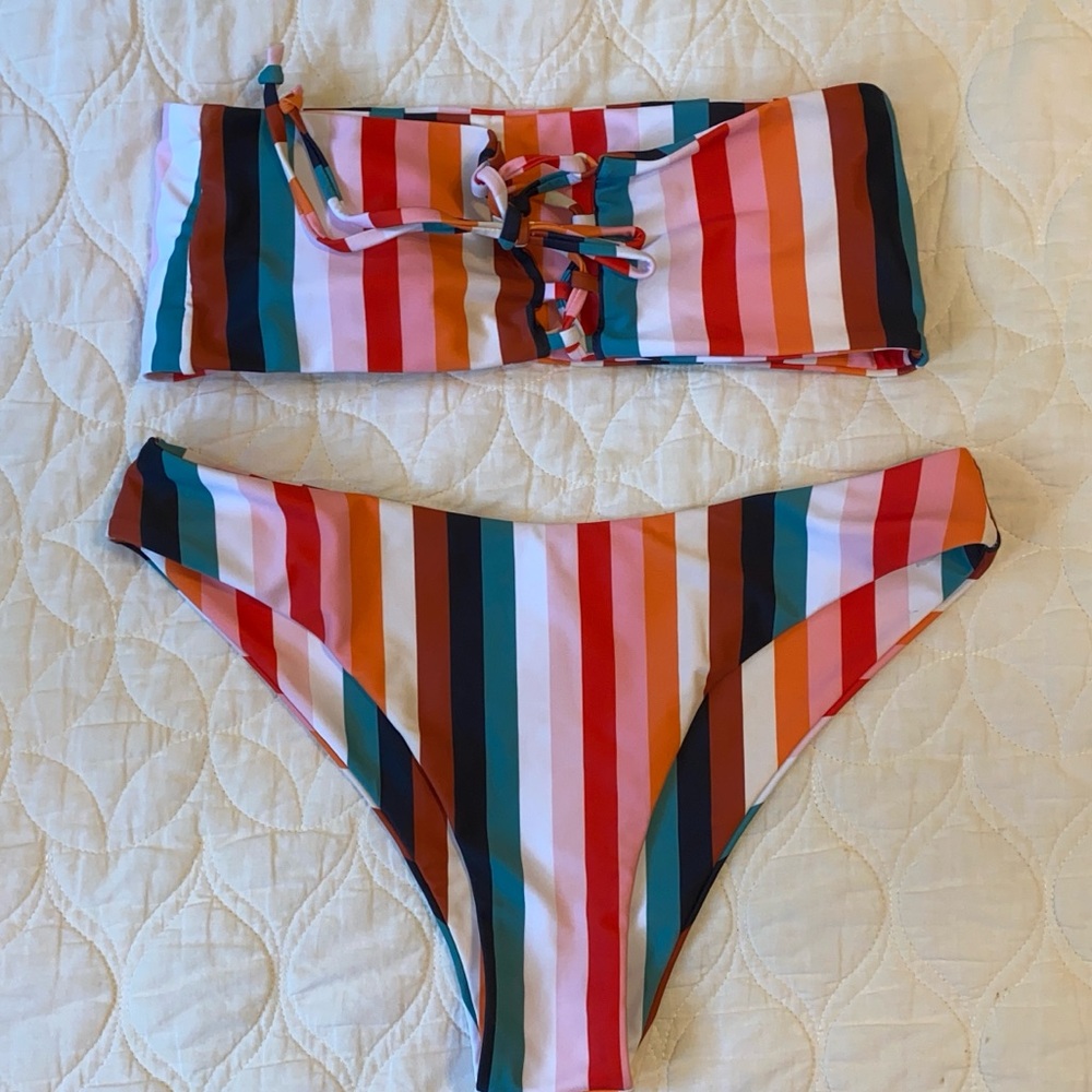 Striped Swim Suit